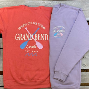 Grand Bend Souvenir Pastel Oars Crew Neck Fleece