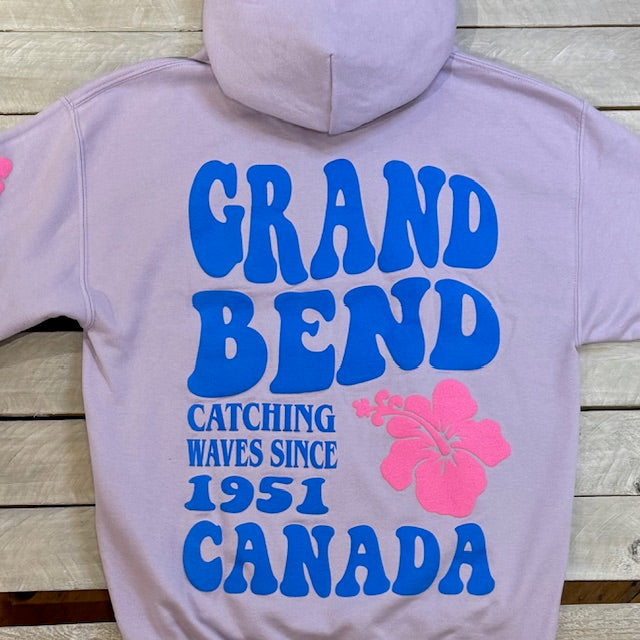 Grand Bend Souvenir Hibiscus Puff Hoodie