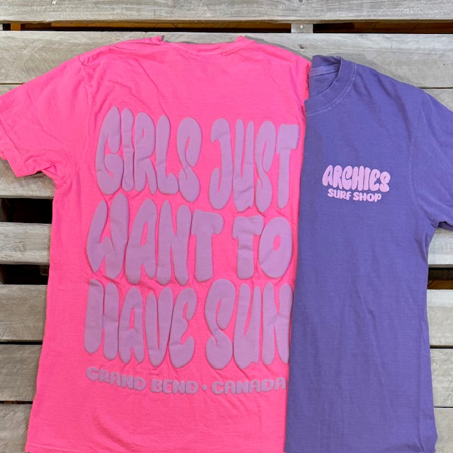 Archies Grand Bend Girls Just Want Sun Short Sleeve Tee