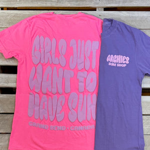 Archies Grand Bend Girls Just Want Sun Short Sleeve Tee