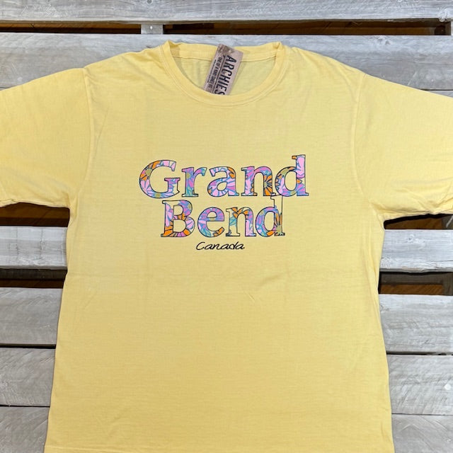Grand Bend Souvenir Sensibly Floral Short Sleeve Tee