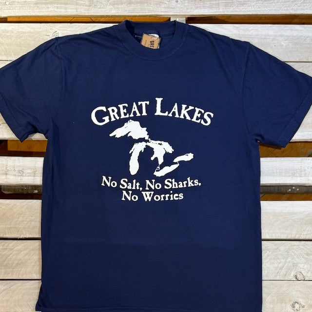 Great Lakes No Sharks Short Sleeve Tee