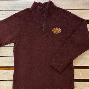 Bayfield Souvenir Anchor Patch Sherpa 1/4 Zip Fleece