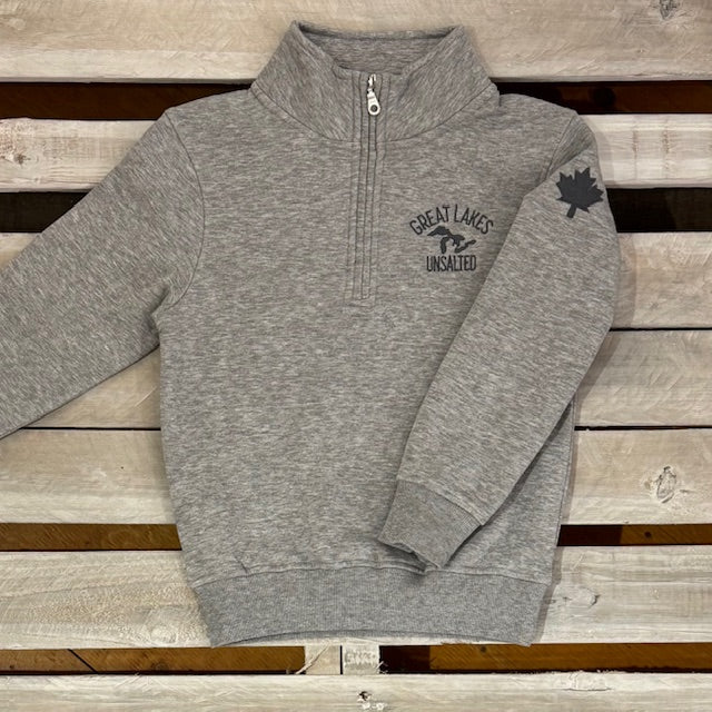 Great Lakes Youth Map & Maple Leaf 1/4 Zip
