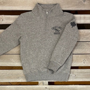 Great Lakes Youth Map & Maple Leaf 1/4 Zip