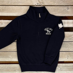 Great Lakes Youth Map & Maple Leaf 1/4 Zip