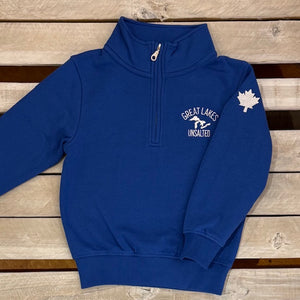 Great Lakes Youth Map & Maple Leaf 1/4 Zip