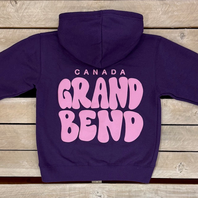 Grand Bend Youth Souvenir Big Stacked Wavy Puff Hoodie