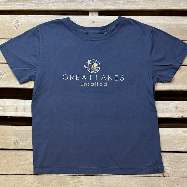 Great Lakes Knapp Anchor Embroidery Ladies Short Sleeve Tee