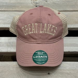 Great Lakes Embroidered Block Mesh Back Ball Cap