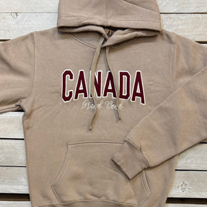 Grand Bend Souvenir Canada Felt Applique Hoodie