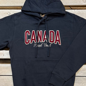 Grand Bend Souvenir Canada Felt Applique Hoodie