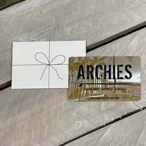 Archies $25 Gift Card