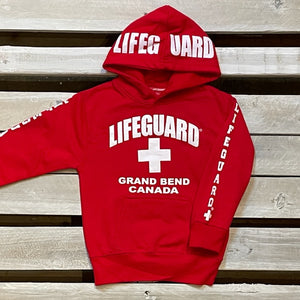 Popularity Products Red Long Beach California Lifeguard Hoodie